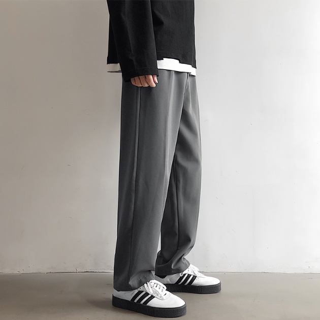 Quần Dài Ống Rộng Màu Trơn Thời Trang Mới Cho Nam