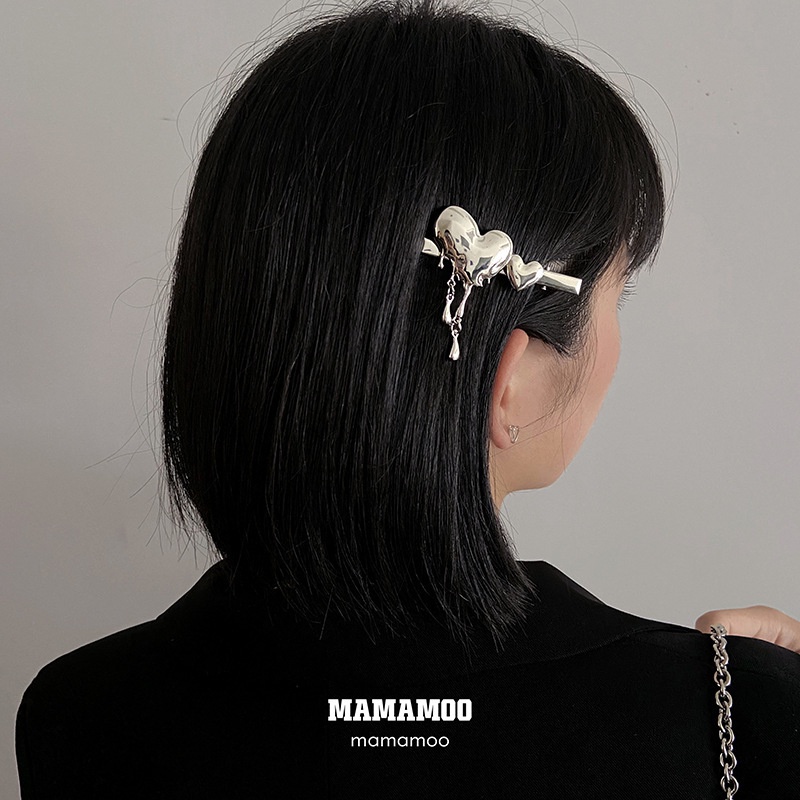 Kẹp Tóc Kim Loại Hình Giọt Nước Phong Cách retro