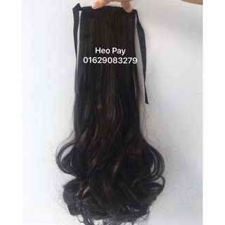 [ ẢNH THẬT ]Tóc giả cột đuôi xoăn 40cm❤️🧡- kèm ảnh thật