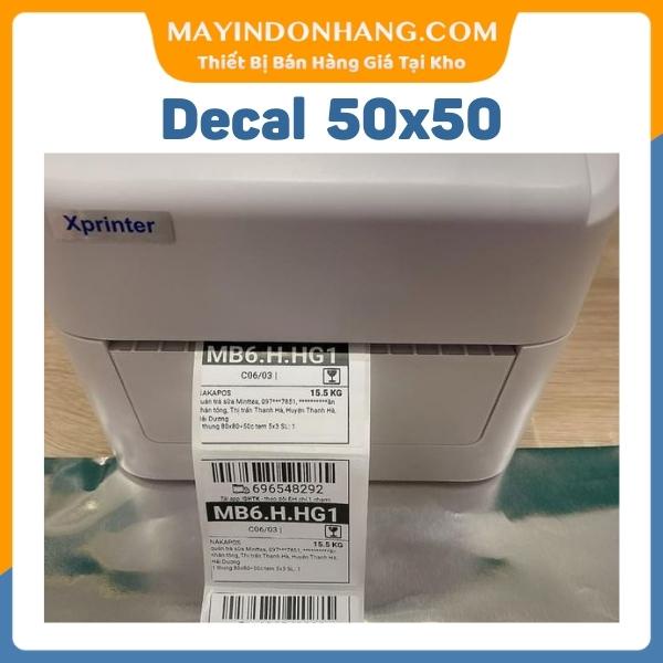 Tem in vận đơn GHTK 50x50 Dài 25m gần 500 Tem