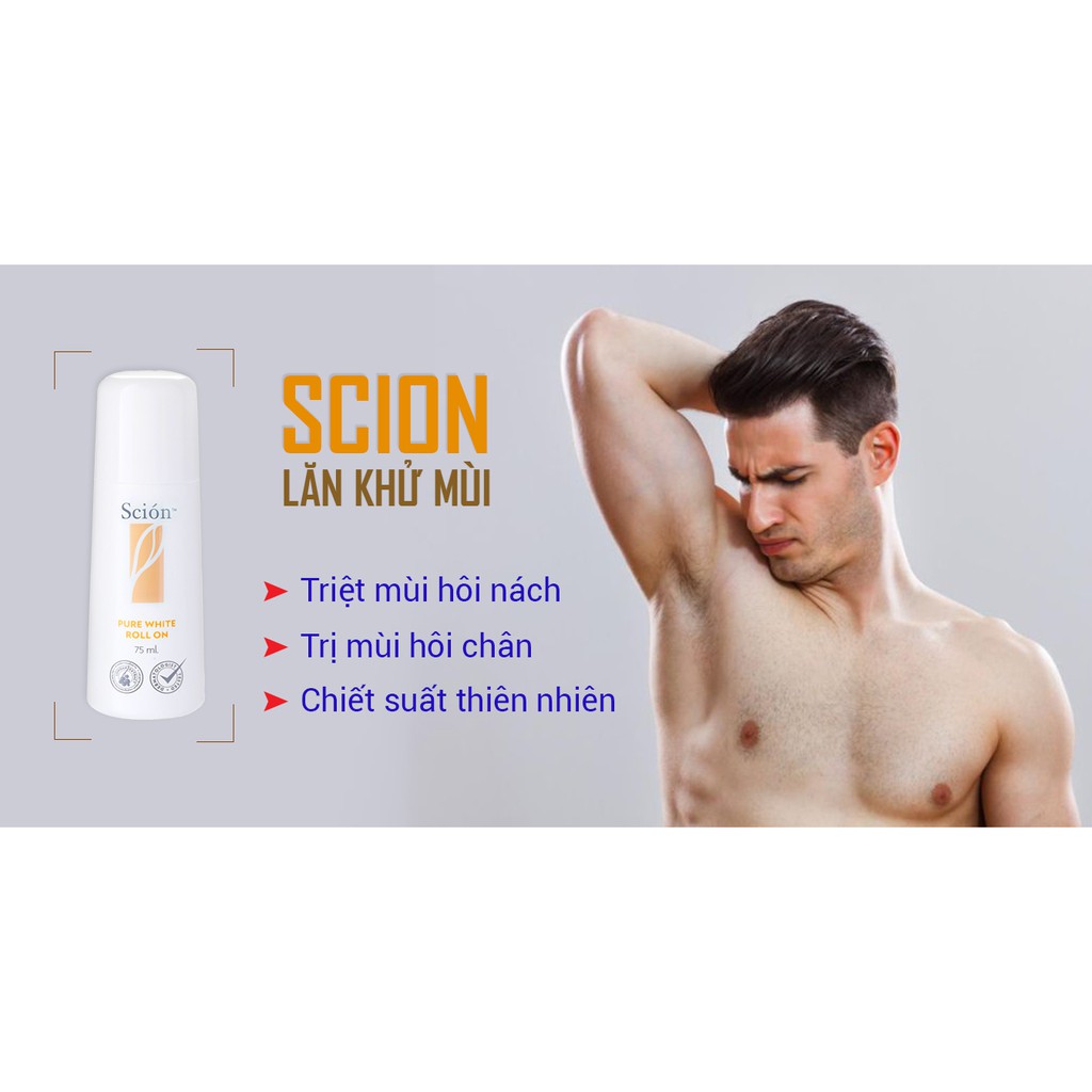 [ Chuyên Sỉ ] Lăn Khử Mùi Scion Pure White Roll On Nuskin