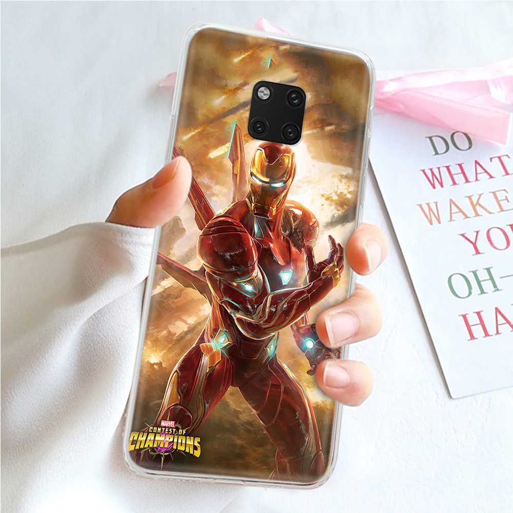 Ốp Điện Thoại Trong Suốt Hình Iron Man Ty24 Cho Nokia 2.2 3.2 4.2 6 6.2 3 5 8 Sirocco 9 Pure View