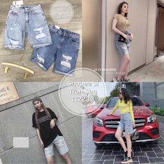 Quần ngố bò rách rua rua cực hot nữ QB108