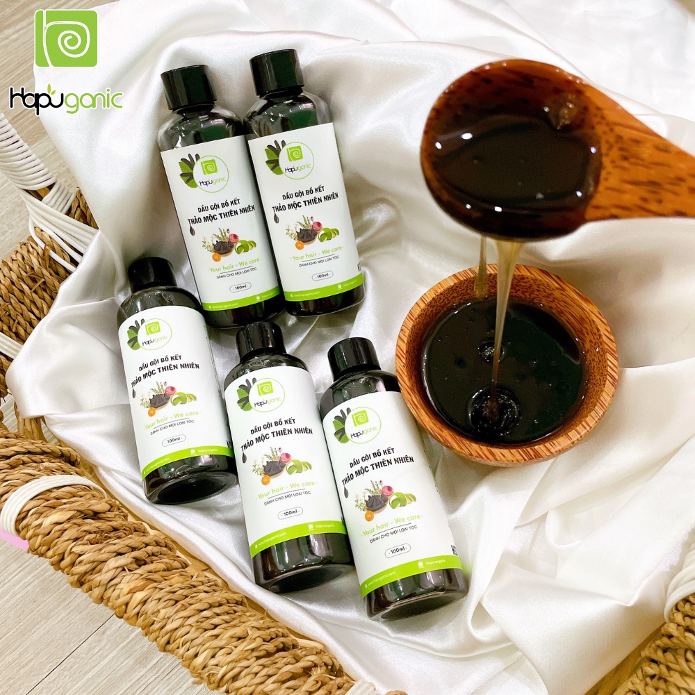Dầu gội Bồ Kết Thảo Mộc Giảm Rụng Tóc HaPu Organic 100ml