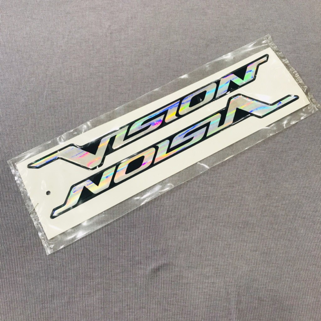 Tem cặp chữ nhựa dẻo Vision đẹp như zin sắc nét