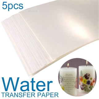 Set 5 miếng giấy chuyển mực in trong suốt/ trắng khổ A4 chất lượng cao