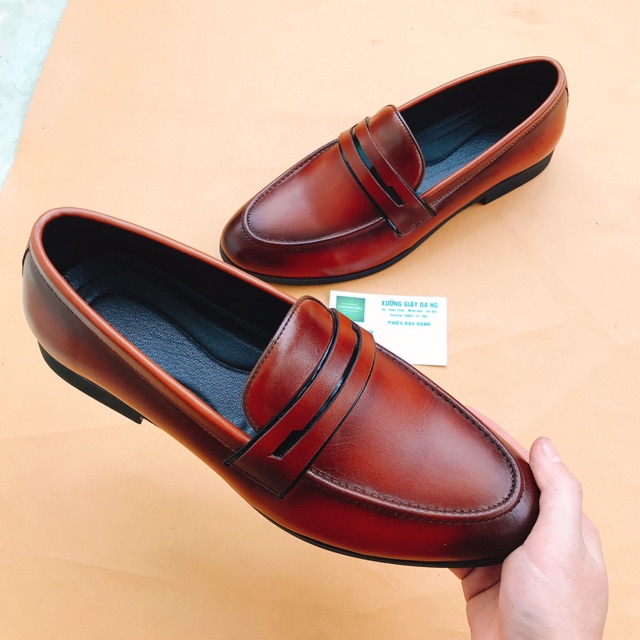 Giầy lười nam da bò cao cấp CHOINIS