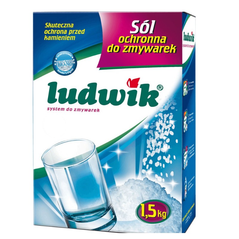 Muối làm mềm nước LUDWIK 1,5kg( muối làm mềm nước tác dụng giống Somat , Finish