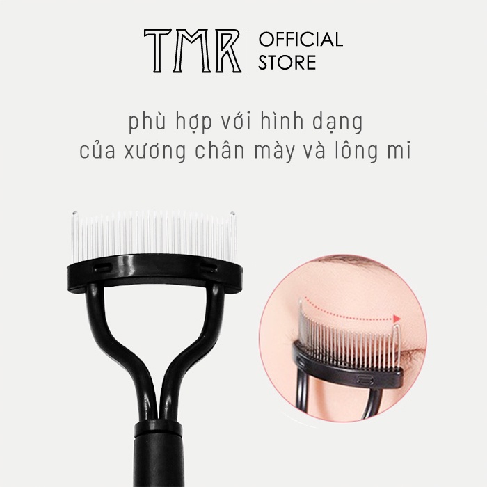 Lược Chải Lông Mi Queen TMR Kim Loại, Dụng Cụ Hỗ Trợ Makeup, Mượt Mi Giúp Mascara Đẹp Hơn