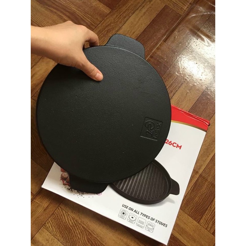 Chảo nướng tròn gang Rapido size 24cm và 26cm