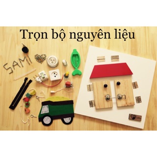 Nguyên liệu tự làm bảng bận rộn busyboard