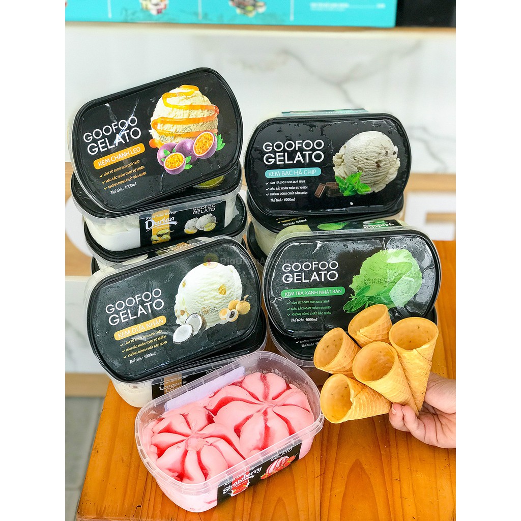 Kem hộp 1 lít Goofoo