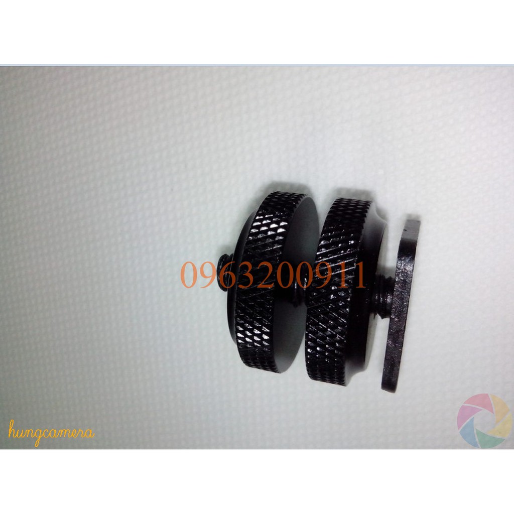 Hotshoe cho máy ảnh Double Screw ốc 1/4