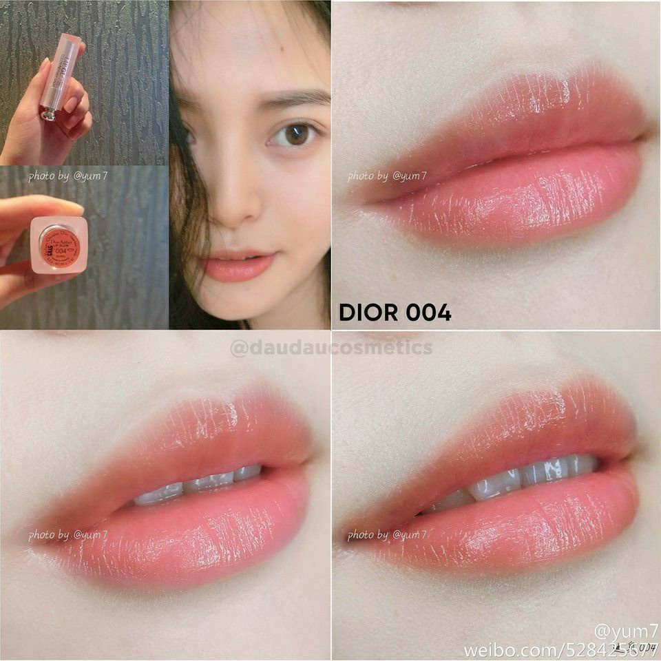 Son Dưỡng Dior 004 Coral [Lỗi Nhẹ],Chạm Đầu Hoặc Loang Màu,Màu Cam Trẻ Trung,Tươi Tắn,Tặng Kèm Mặt Nạ Dưỡng Da.