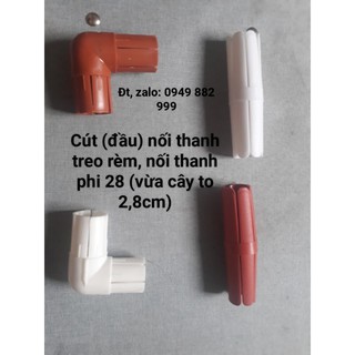 Cút (Đầu) Nối 2 Thanh Treo Rèm Thành 1 Thanh Dài, Nối Thanh Phi 28