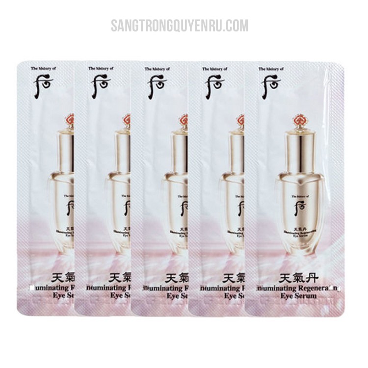 Gói Sample Serum Kem Lão Hóa Mắt Dòng Tái Sinh Whoo Cheongidan Illuminating Regenerating Eye Serum 1 gói 1ml