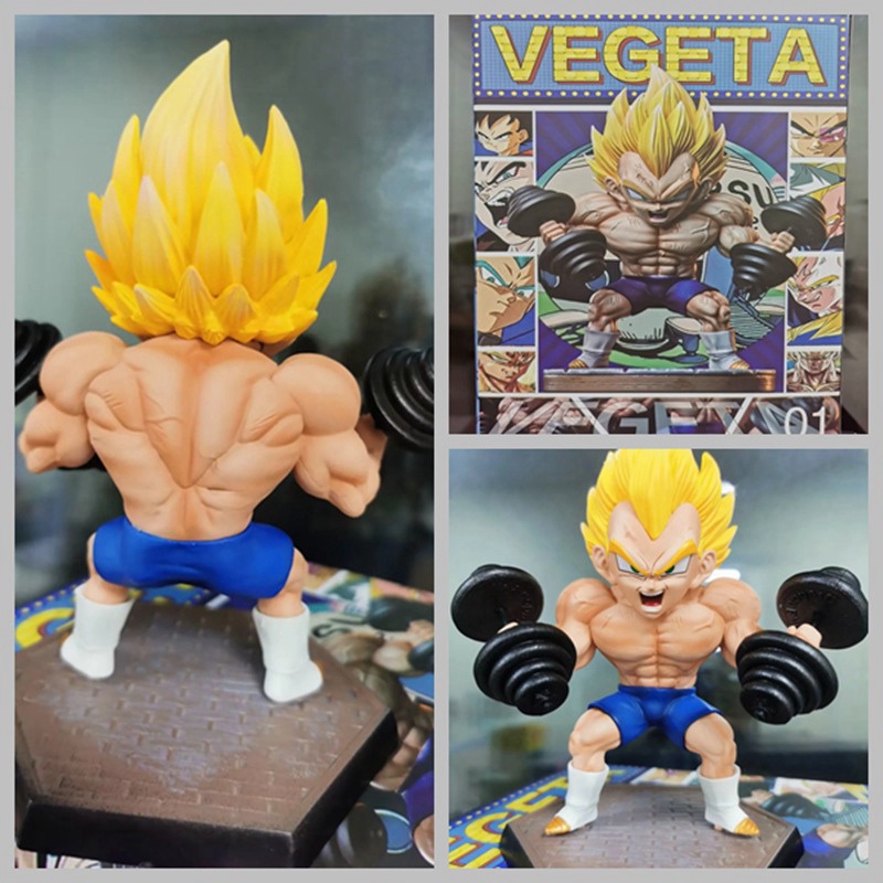Mô hình chibi vegeta tập tạ hàng đẹp chất lượng