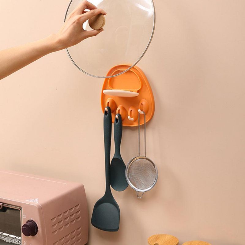 GIÁ ĐỠ NẮP NỒI,GÁC ĐŨA THÌA HÌNH CHÂN MÈO DỄ THƯƠNG
