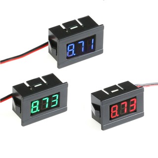 Vôn kế điện tử 0.36 inch cho xe máy 4.5-30V