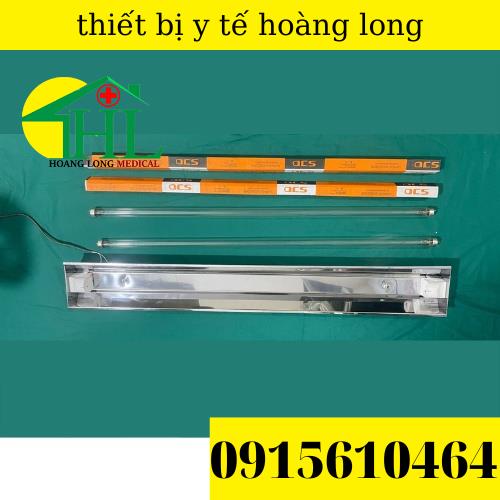 [Com Bo Máng + Bóng UV 90cm ] Đèn Cực Tím Diệt Khuẩn Không Khí Inox Việt Nam