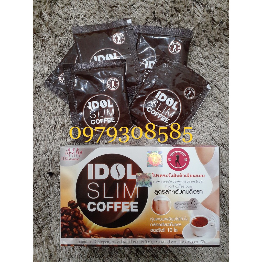 Combo 7 hộp Cafe giảm cân Idol slim chuẫn mẫu cũ giảm cực mạnh