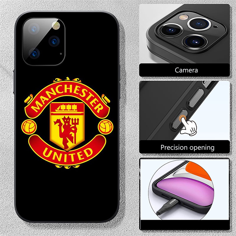 Ốp điện thoại silicon mềm mẫu Manchester United thích hợp cho IPHONE 5 5S 6 6S 7 8 11 PRO MAX PLUS SE XR DX62