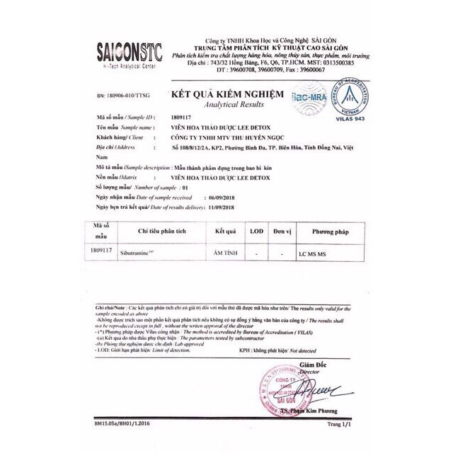 Trà hoa thảo dược giảm cân Lee Detox