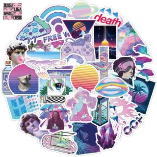 Set 50 sticker chống thấm nước dùng để trang trí laptop
