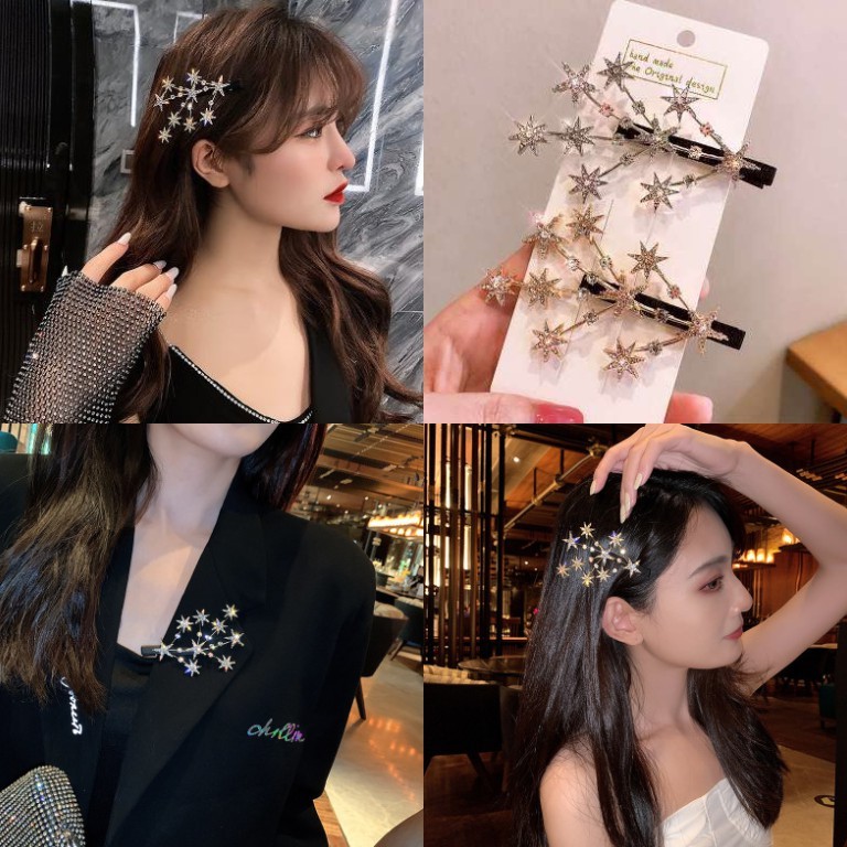 Kẹp Tóc Họa Tiết Ngôi Sao Dễ Thương Dành Cho Nữ