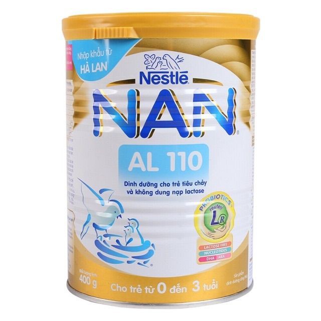 ( Hà nội ) Sữa Nan AL 110 cho trẻ bất dung nạp lactose /tiêu chảy 0-3 tuổi