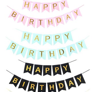 Dây Cờ Treo Ánh Kim Chữ Happy BirthDay