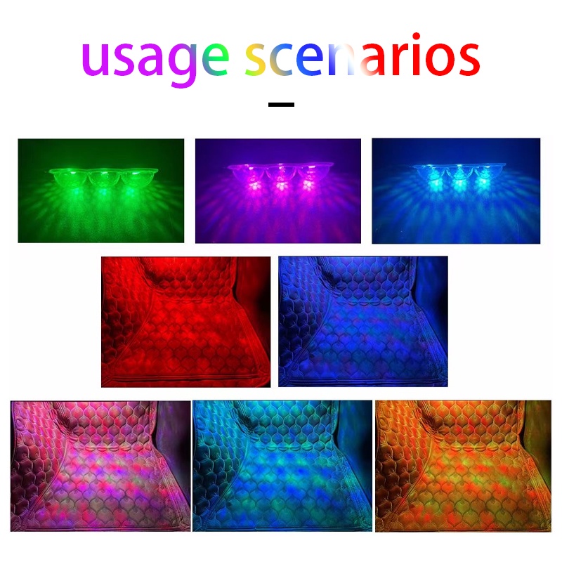 Đèn LED BLALION RGB nhiều màu sắc điều khiển bằng giọng nói trang trí nội thất xe hơi BMW E46 E90 E60
