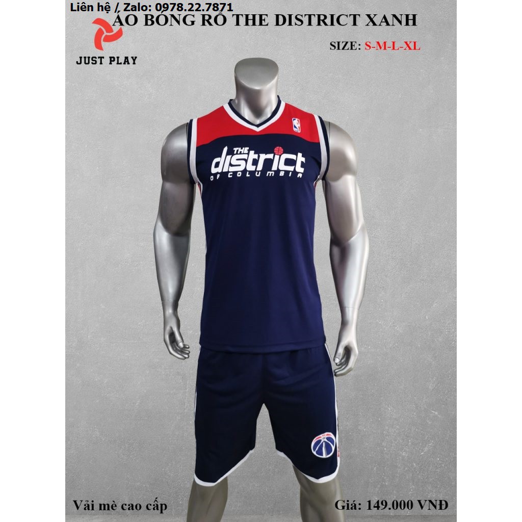 Bộ Quần Áo Bóng Rổ Washington Wizards The District