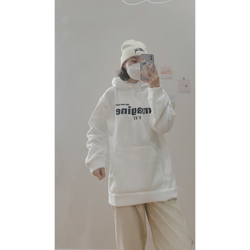 Áo Hoodie IMAGINE Áo Hoodie Nỉ Bông Form Rộng Unisex Nam Nữ [Ảnh Thật + Video]