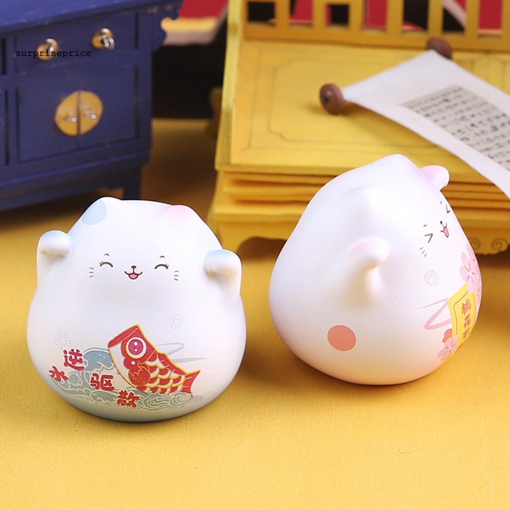 Mô hình mèo bằng nhựa resin dùng để trang trí