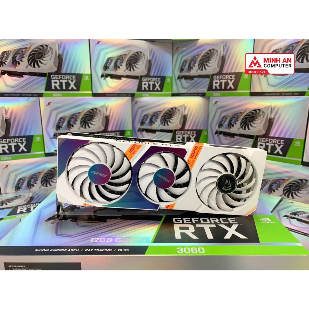 Card màn hình Colorful iGame Geforce RTX 3060 Ultra W OC-V (W thumbnail