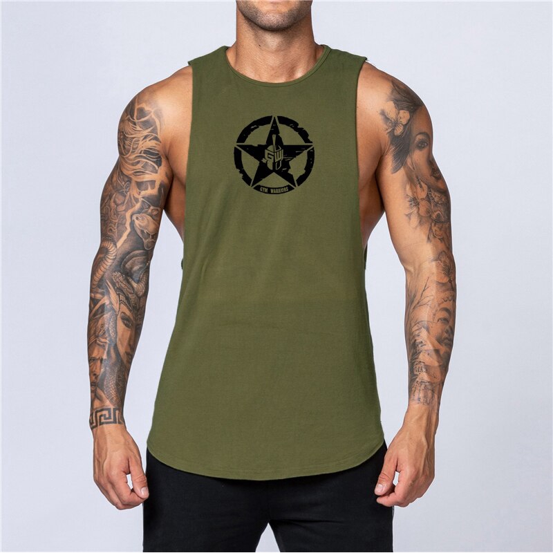 Áo thun ba lỗ in chữ cá tính dành cho nam