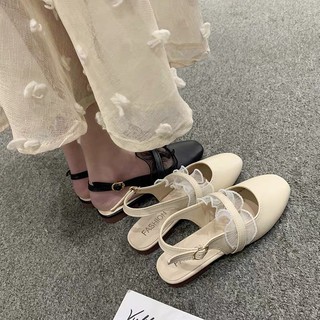 giày búp bê quai ren tiểu thư