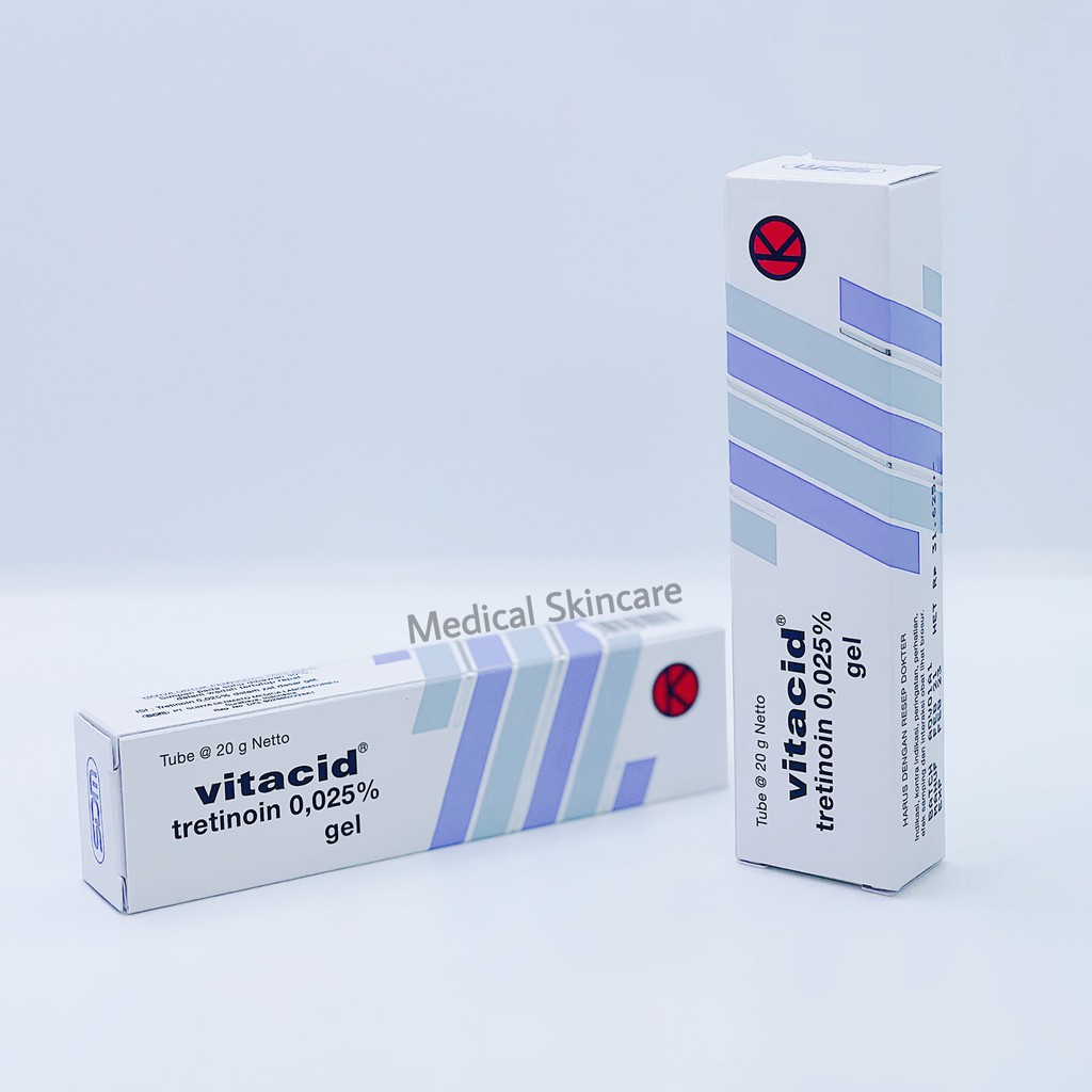 Vitacid 0.025% Tretinoin-Gel hỗ trợ giảm mụn và trẻ hoá da
