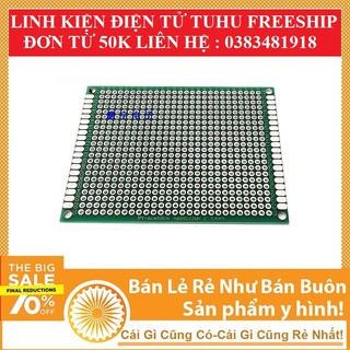 Phíp Đồng Đục Lỗ 1 Mặt PCB ( xanh nâu )