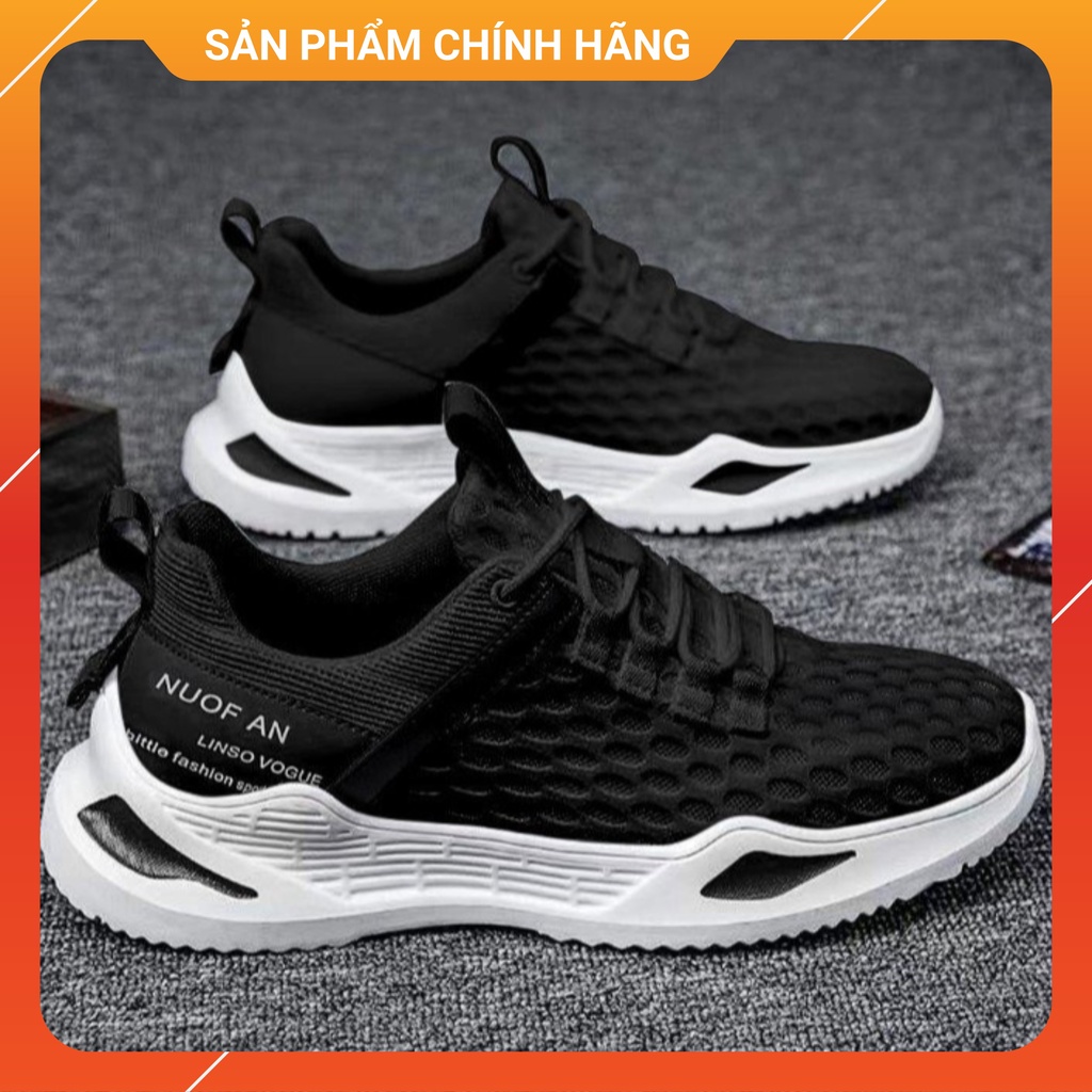 Giày Sneaker Running, Thể Thao Kết hợp đế tăng chiều cao Siêu Chất, Năng động(Full Box)