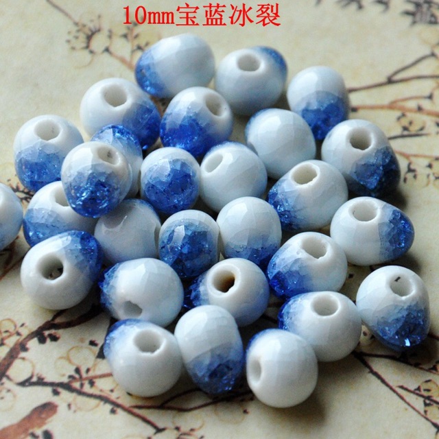 Gói 20 viên gốm lấp lánh 10mm
