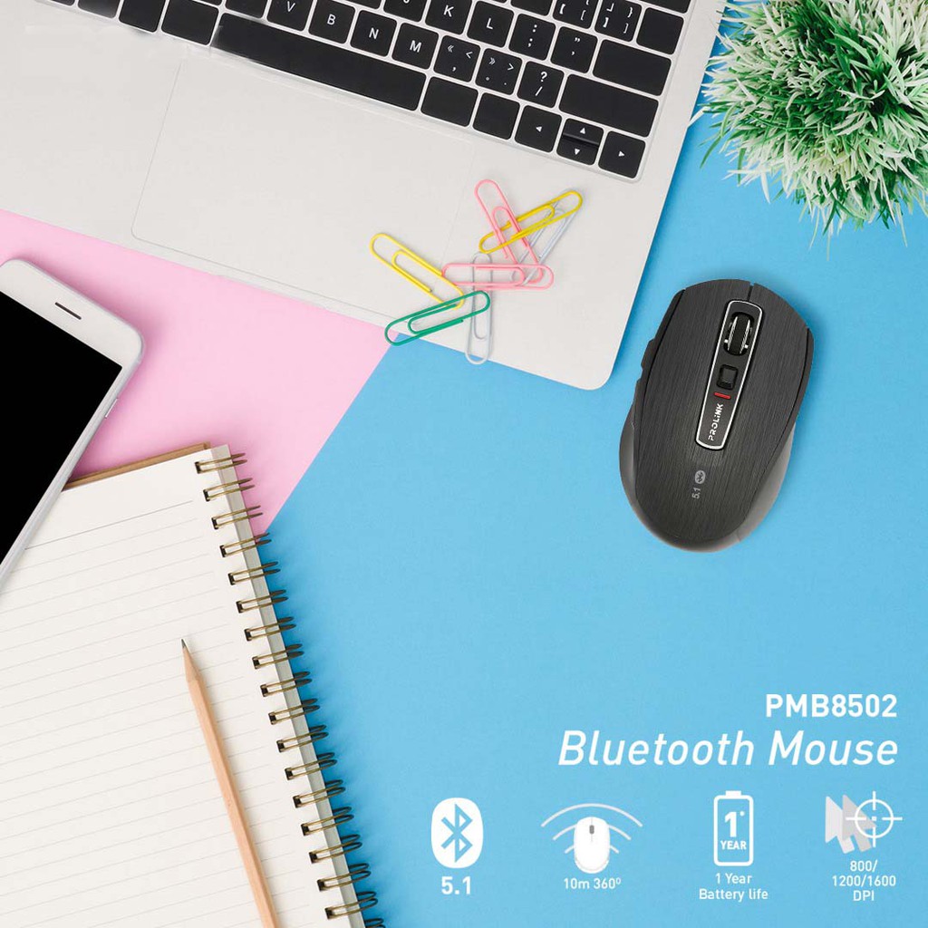 Chuột Máy Tính Không Dây Bluetooth Cao Cấp Giá Rẻ PROLiNK PMB8502 (2 Màu)  - Bảo Hành 12 Tháng