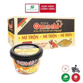 Mì Omachi Sốt Tôm Phô Mai Trứng Muối 105G thùng 12 tô