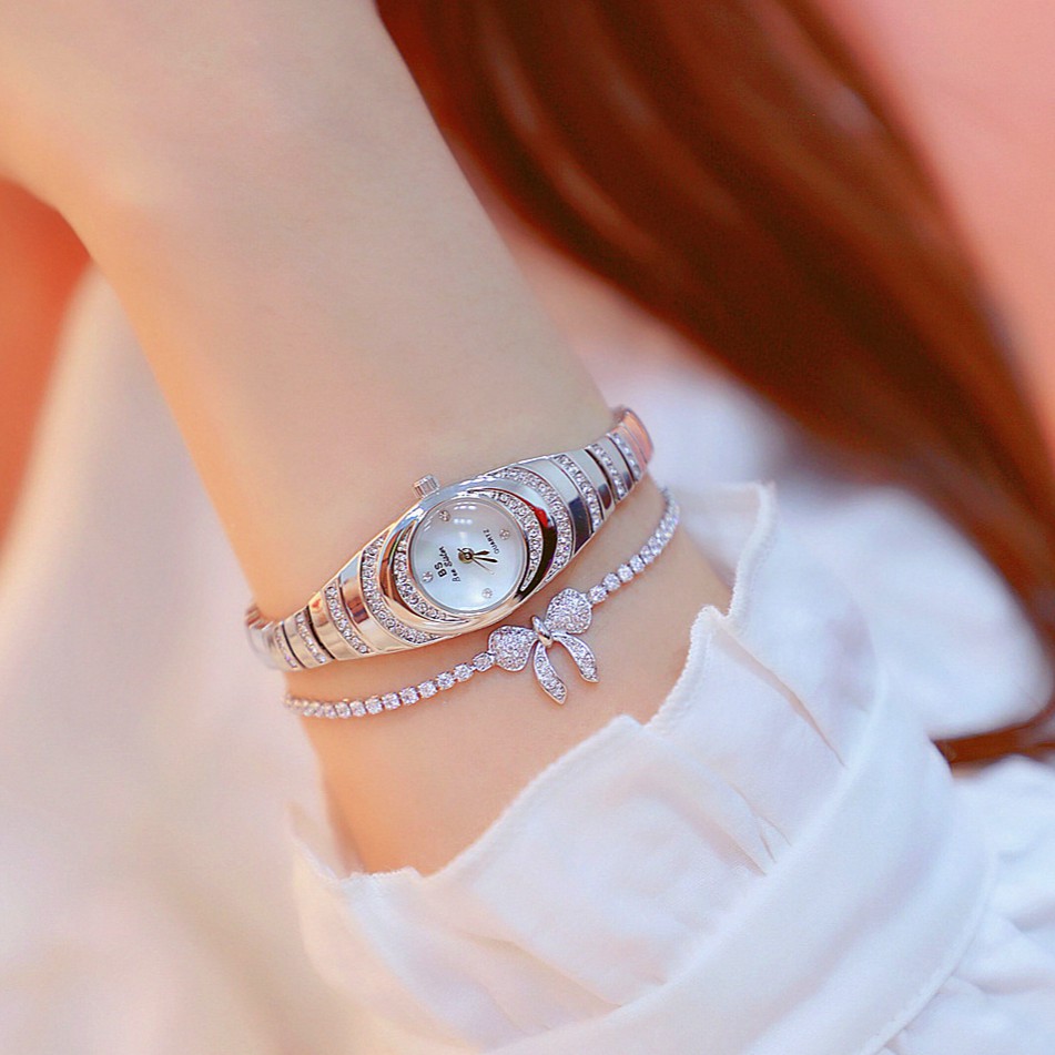 Đồng hồ nữ BEE SISTER BS001 mặt ovan nhỏ xinh | BigBuy360 - bigbuy360.vn