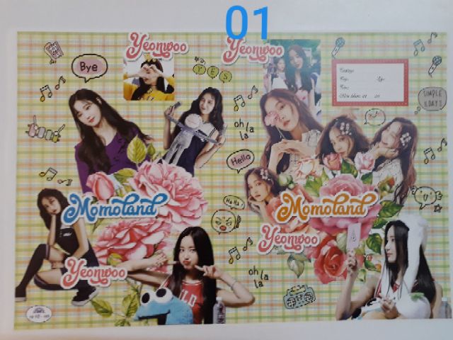 GIẤY BAO TẬP MOMOLAND (1 xấp 10 tờ)