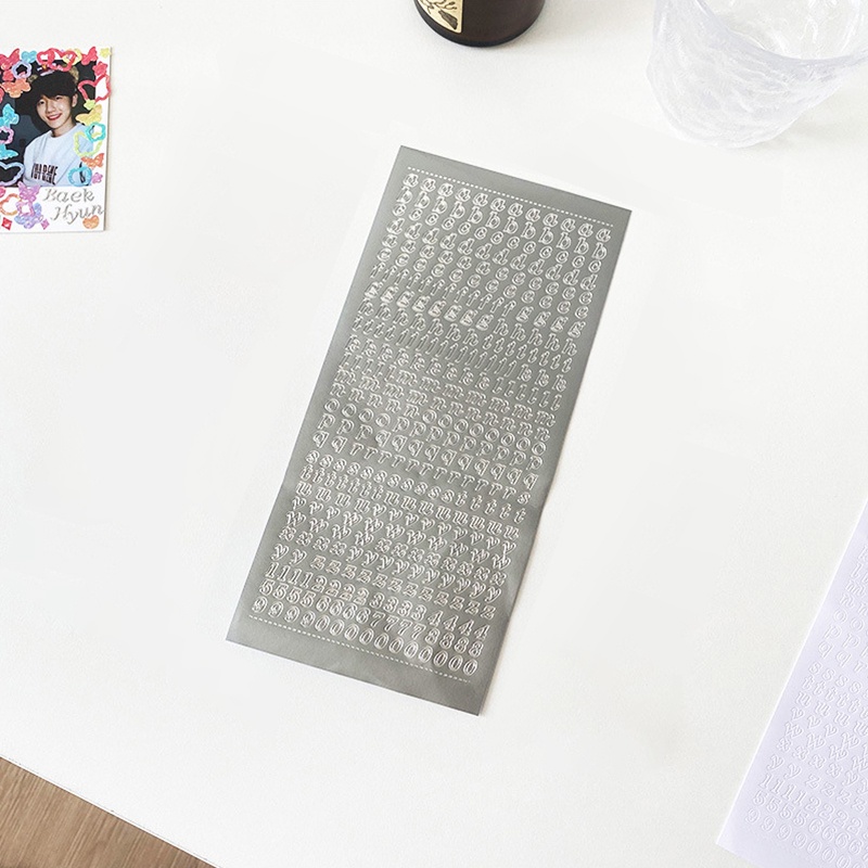 Miếng dán trang trí hình chữ cái tiếng anh độc đáo DIY