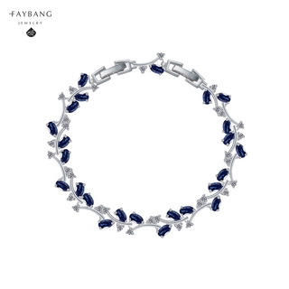 Vòng Tay Mạ Vàng Trắng Đính Đá Thời Trang Cho Nữ