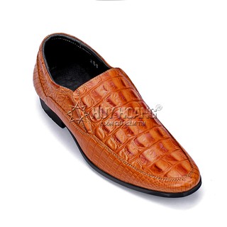 Giày nam vân cá sấu màu vàng PH7130