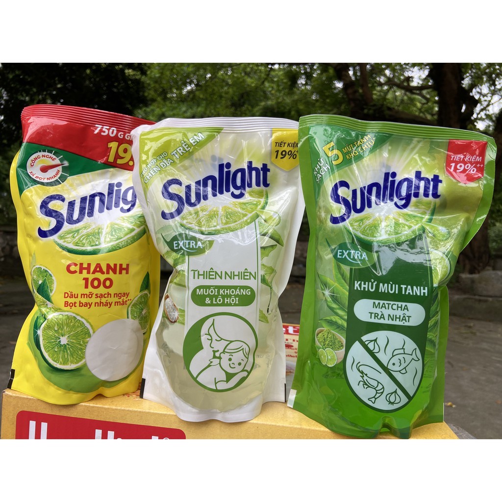 TÚI NƯỚC RỬA CHÉN SUNLIGHT 750ML